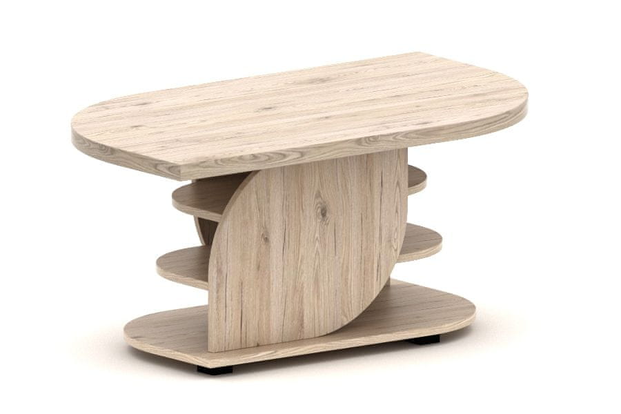 eoshop Konferenčný stôl Dan 64×110 K125 (Prevedenie: Hnedá)